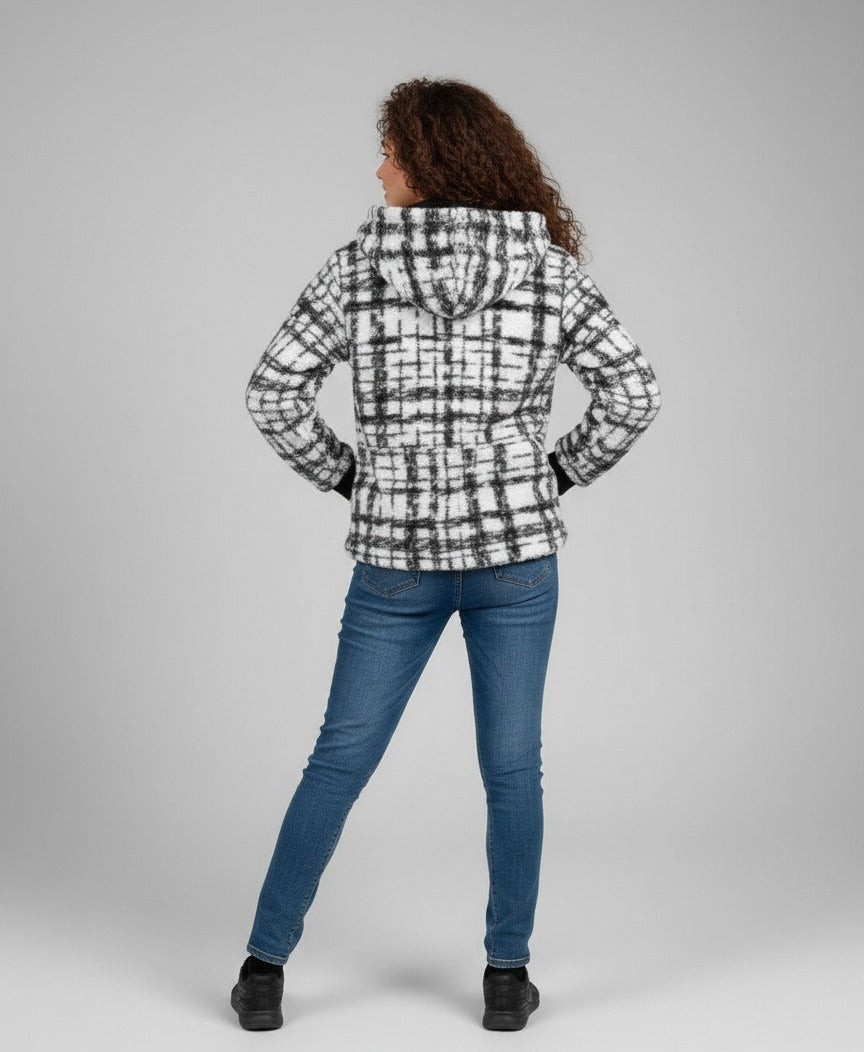 Fur zipper jacket
