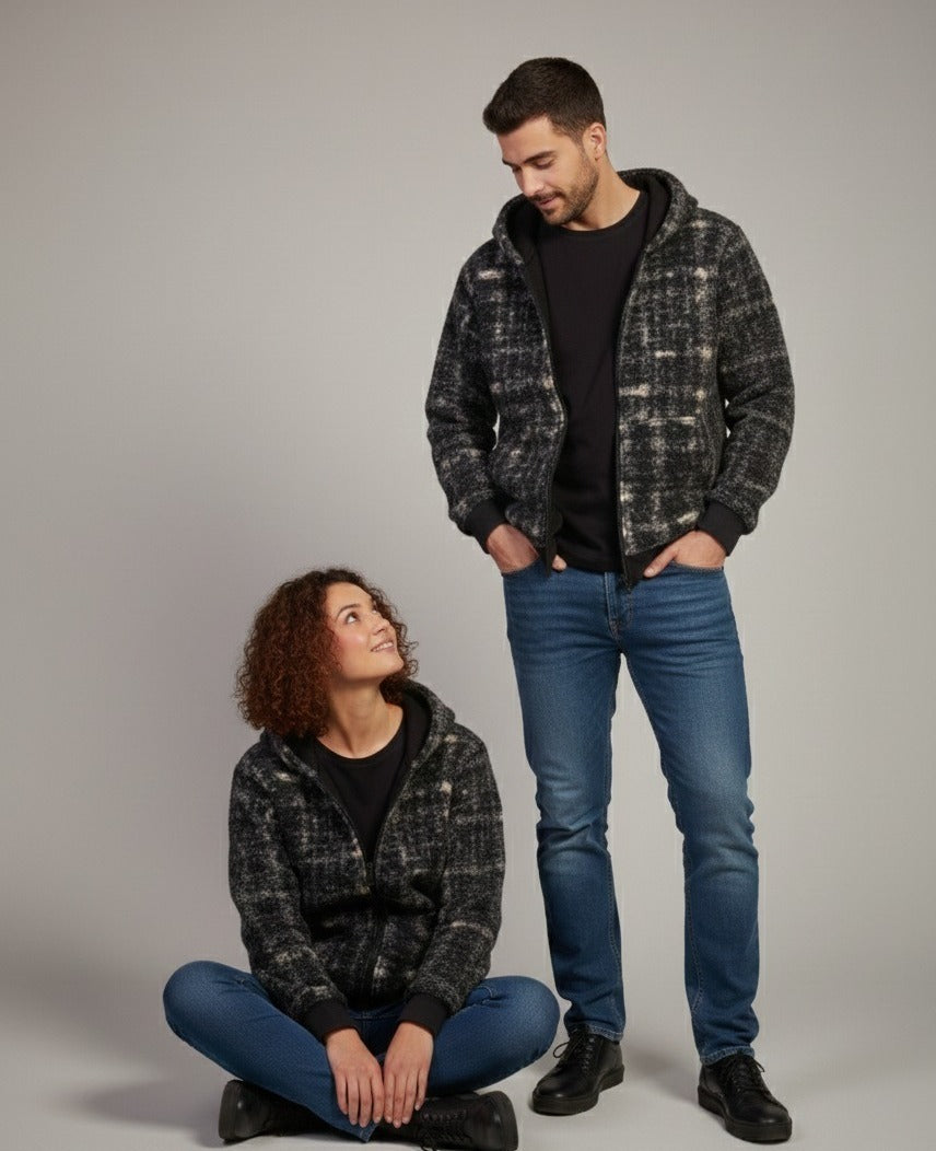 Fur zipper jacket