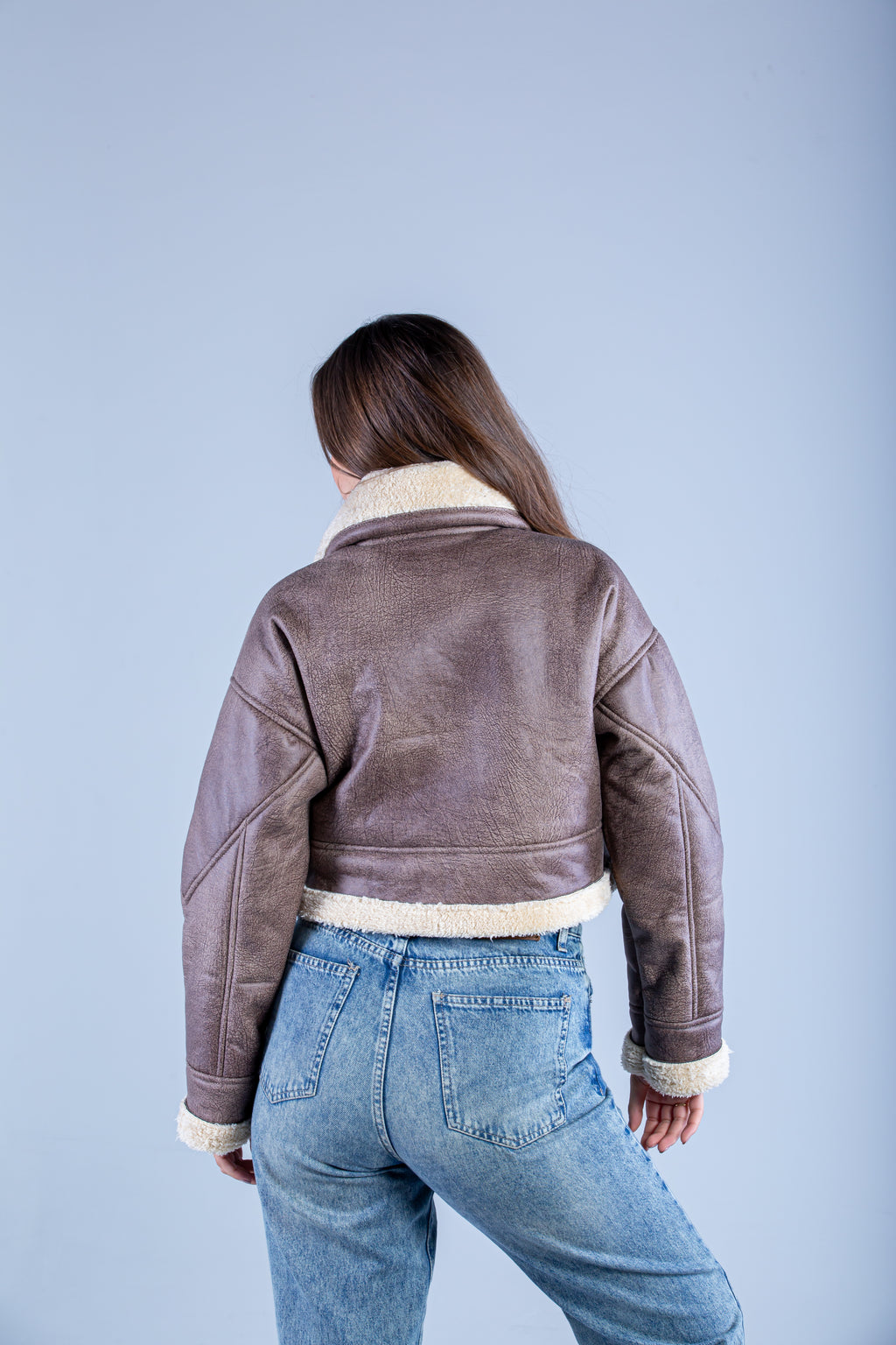 Leather Jacket with fur