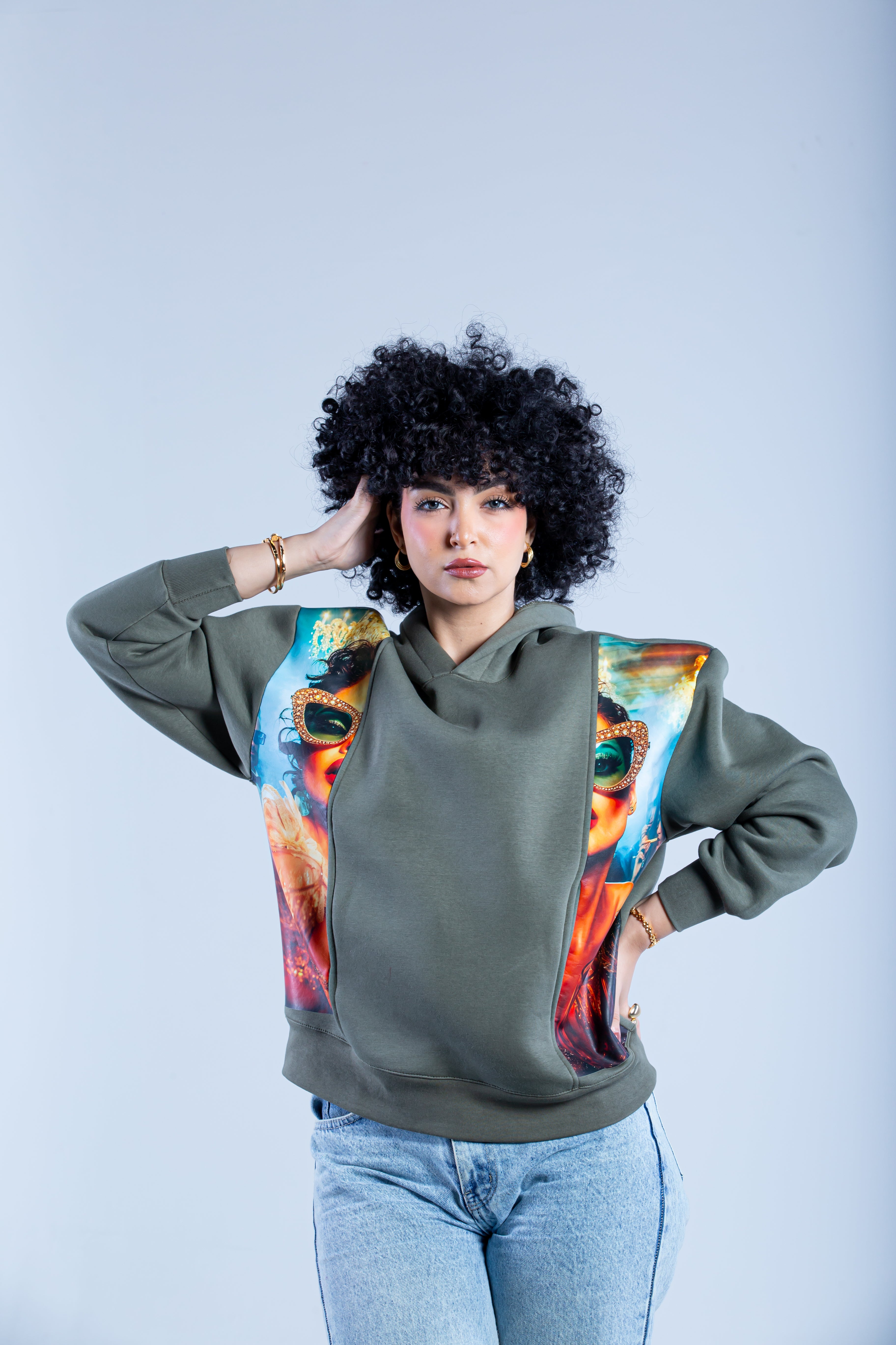 Printed hoodie