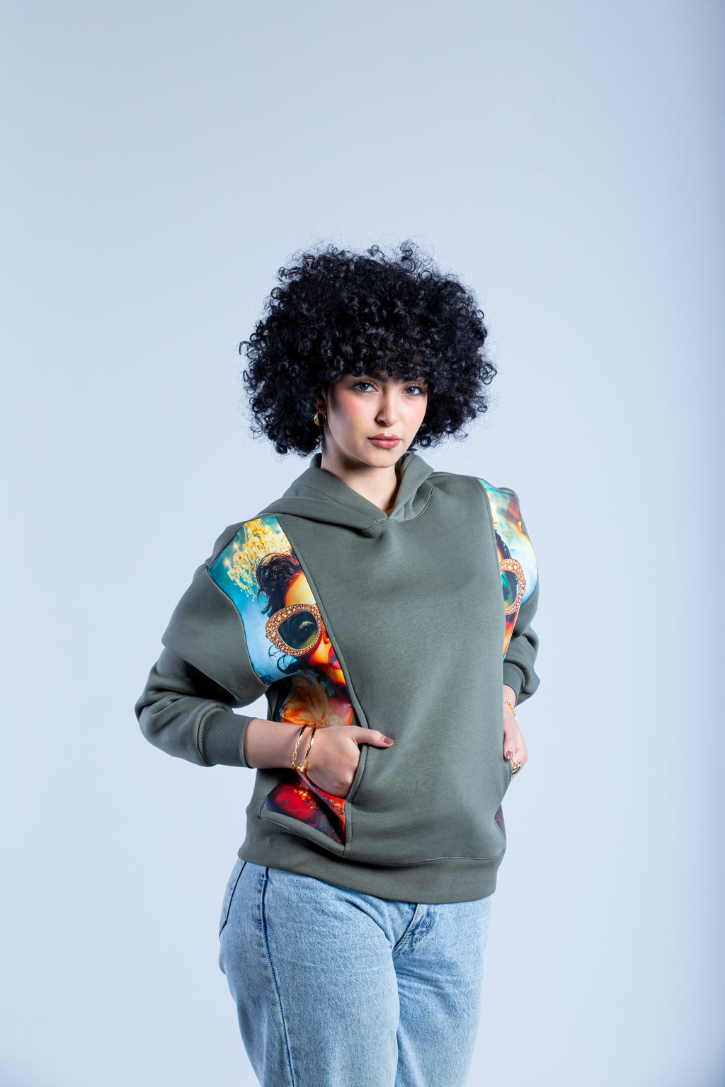 Printed hoodie