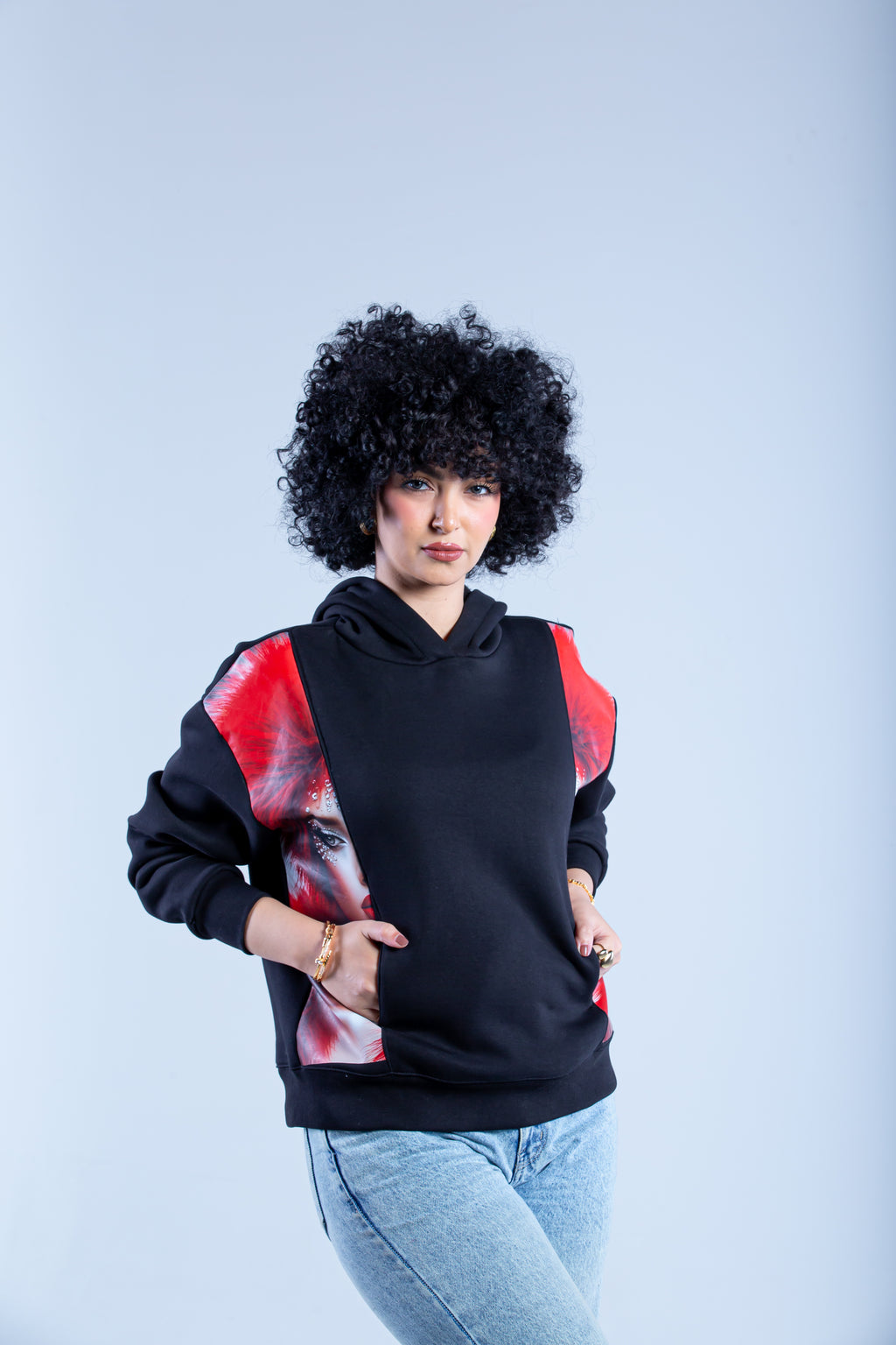 Printed hoodie
